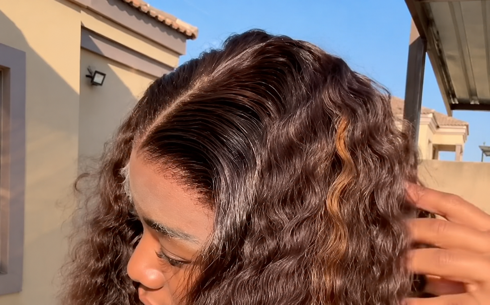 Raw hair curls HD lace