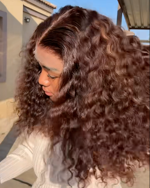 Raw hair curls HD lace